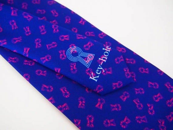 古墳ネクタイ~PURPLE~行田の名産品「古墳柄ネクタイ」