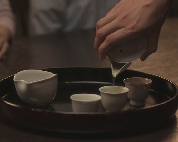 ≪宇治銘茶・京洛茶座≫ かぶせ茶 朝露 45g袋