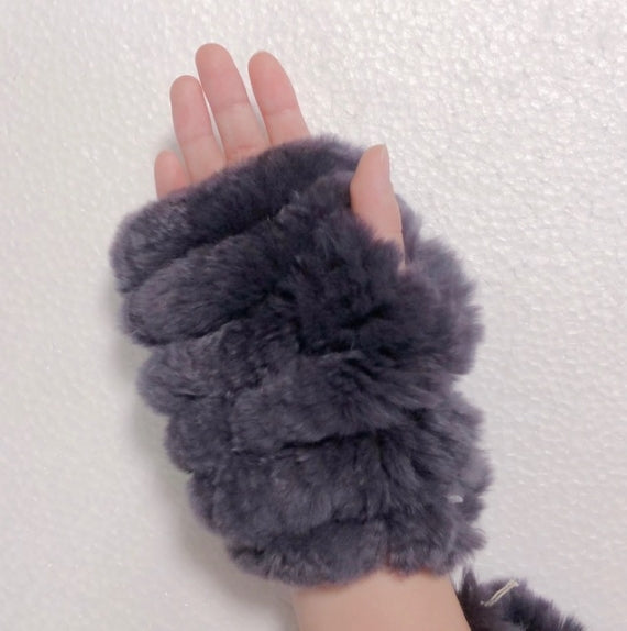 レッキスラビット手袋にもなるカフス 02.ダークグレー