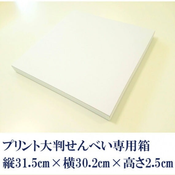 プリントせんべい購入者限定プリント南部大判せんべいギフト専用箱A 大判せんべい4枚まで