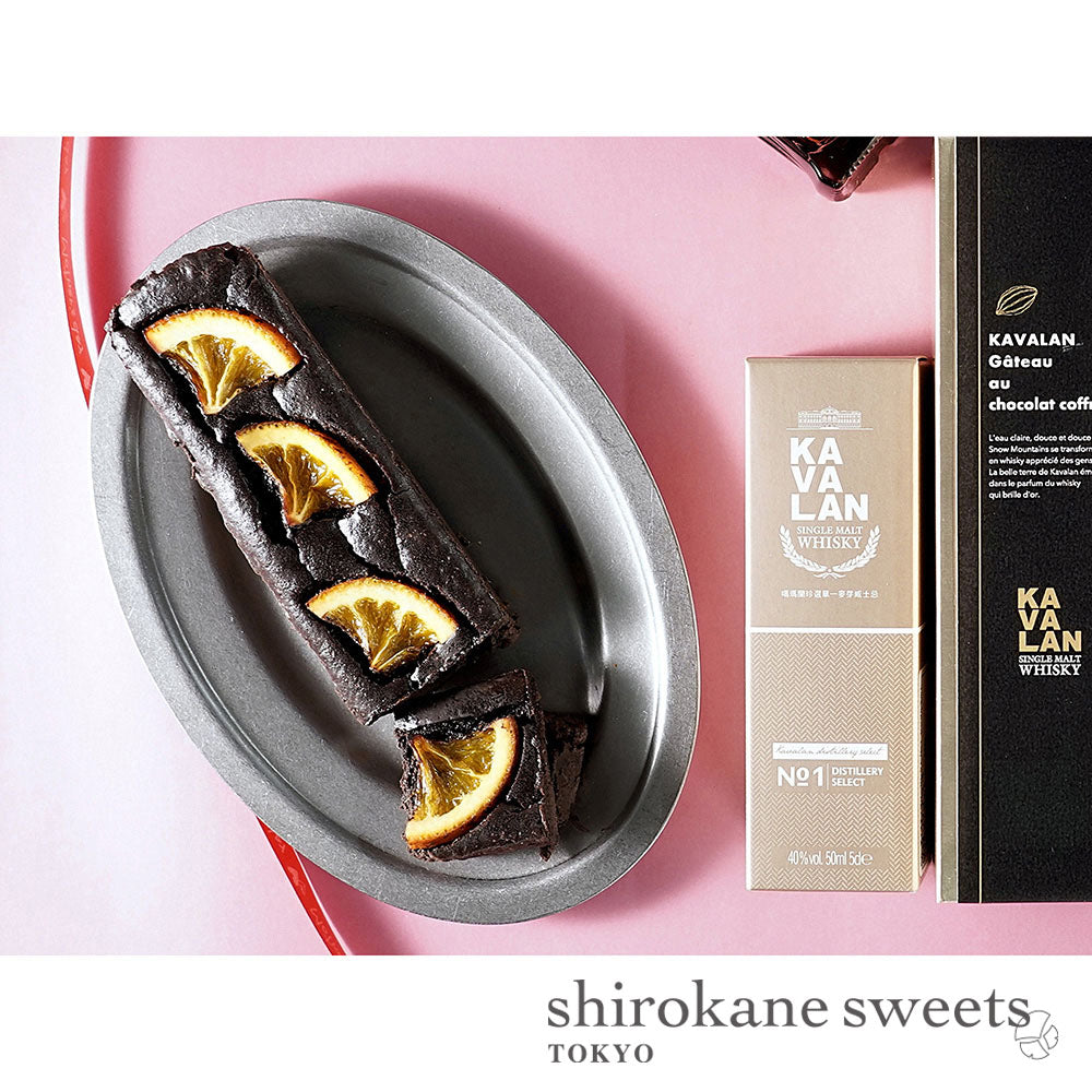 KAVALAN x shirokane sweets TOKYO Chocolat Orange Cheesecake au KAVALAN -Distillery Select No.1-/白金スイーツ(シロカネスイーツ)