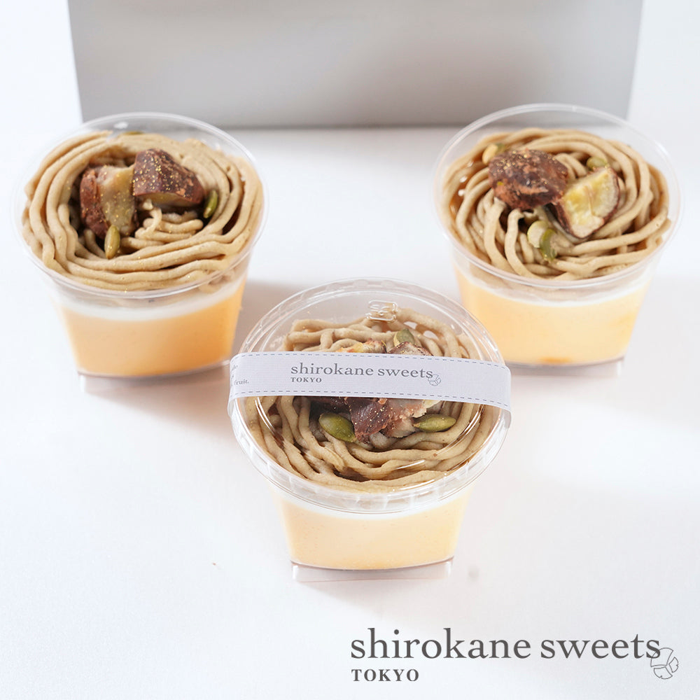 shirokane sweets TOKYO 白金モンブランプリン(皇室献上栗 山江栗) 3個入