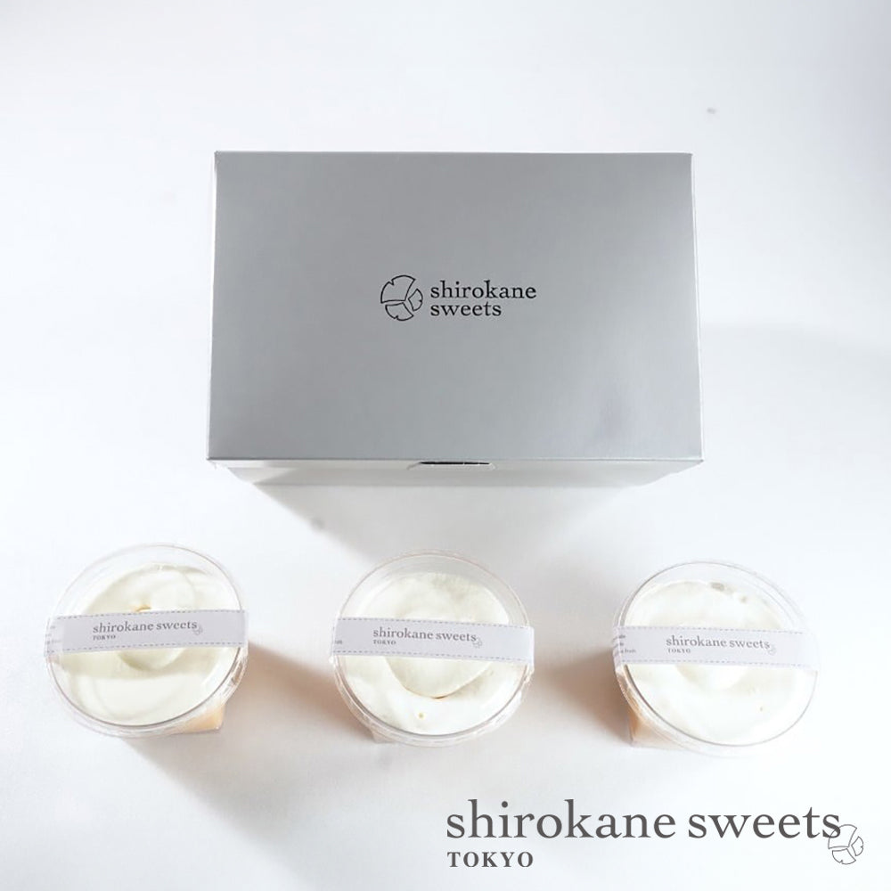 shirokane sweets TOKYO 白金プラチナクリームプリン 3個入