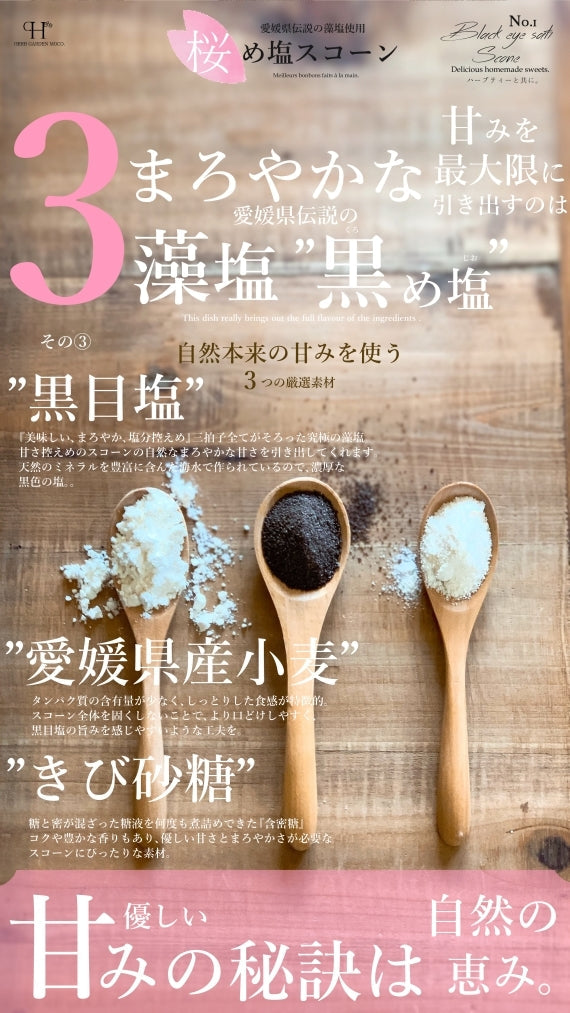 【春限定】愛媛の陽光桜と藻塩を使った 『桜め塩スコーン』