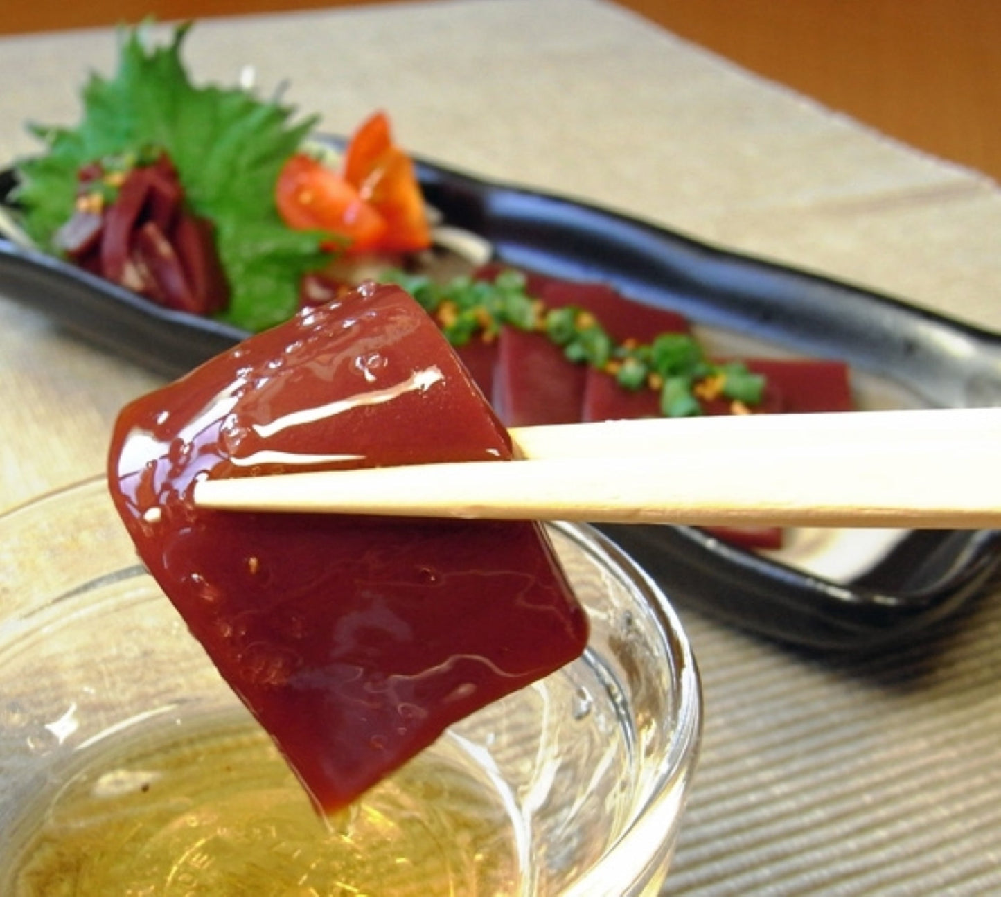 これがこんにゃく!? こんにゃくで作ったレバ刺し風こんにゃく【マンナンレバー 50g×3袋】