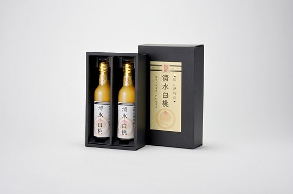 翠果撰 岡山清水白桃ドリンク 果汁60% 200ml×2本 化粧箱入り【酒・ジュース・飲料】