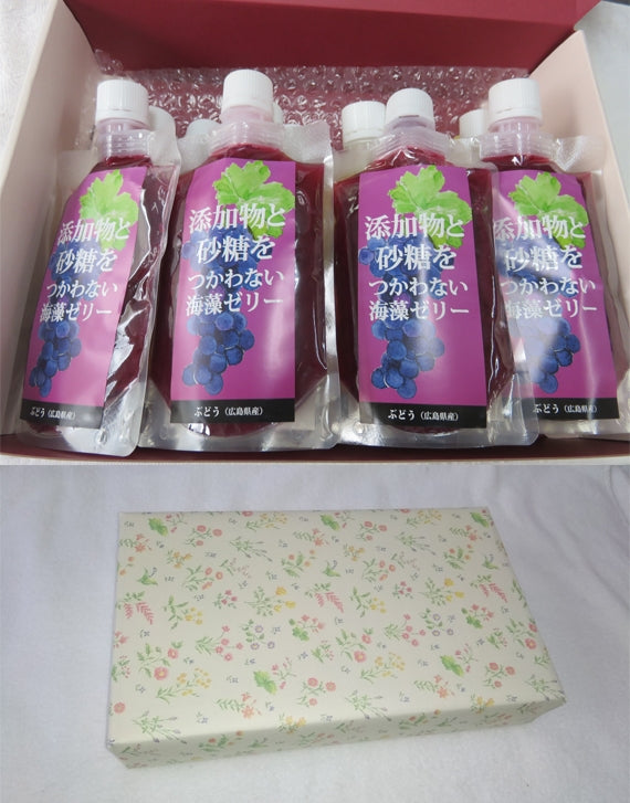 添加物と砂糖をつわない海藻ゼリー ぶどう