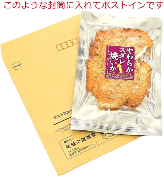 【1000円ポッキリ!送料無料・沖縄も送料無料】やわらかスダレ焼いか(のしいか)55g 商品紛失保証付 人気 駄菓子 珍味 日本酒 おつまみ 宅飲み いかの珍味 ネコポス ポスト投函 メール便 感染予防配達 青森 八戸 土産