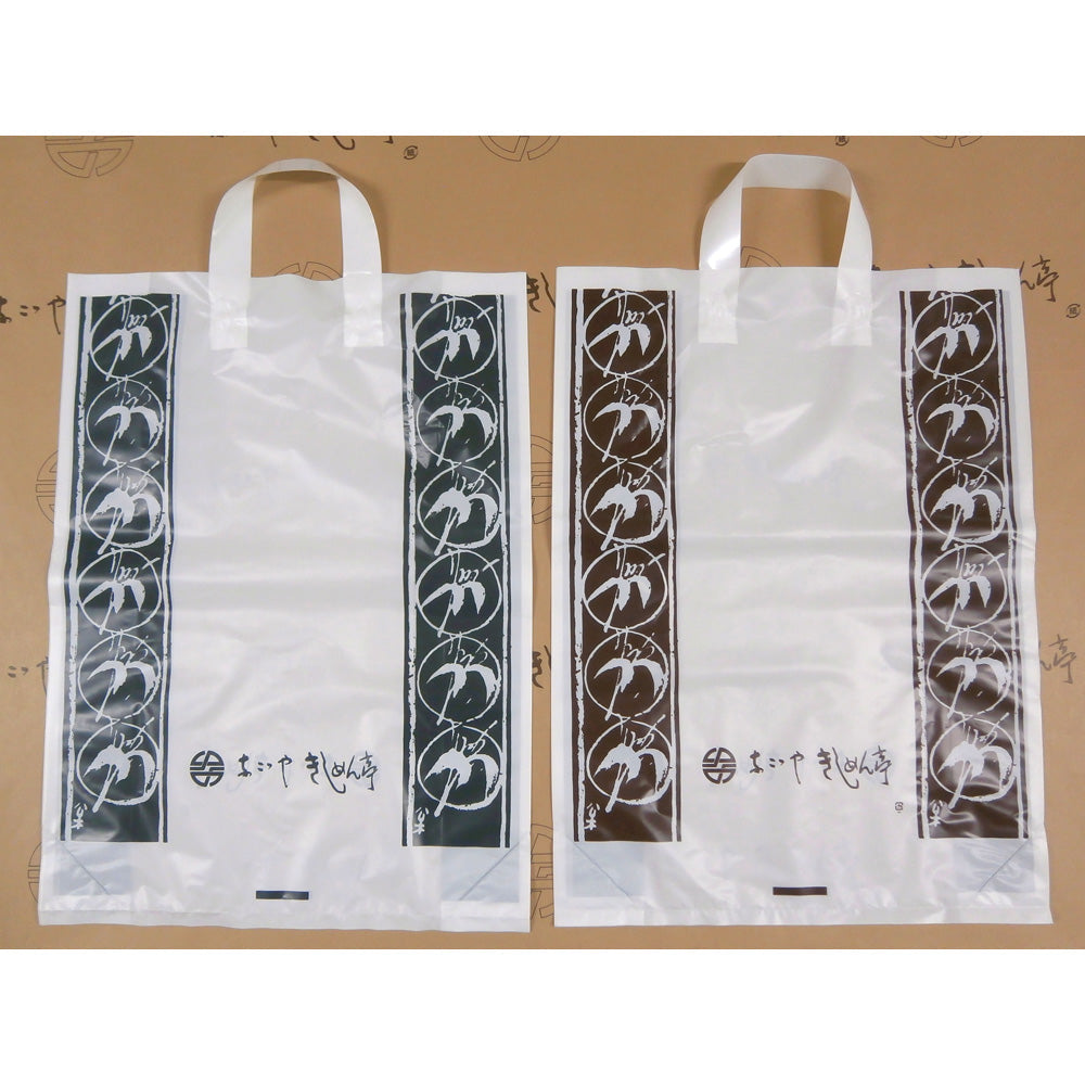なごやきしめん亭 ビニール袋 大【ご家庭商品箱用】高500×幅370×マチ130mm