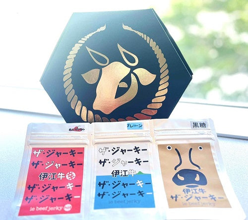 伊江牛 ビーフジャーキーセット(プレーン・黒糖・島唐辛子)各30g