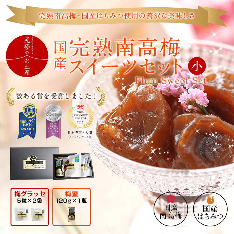 【送料無料】iTQi受賞の完熟梅グラッセと梅蜜セット(小)