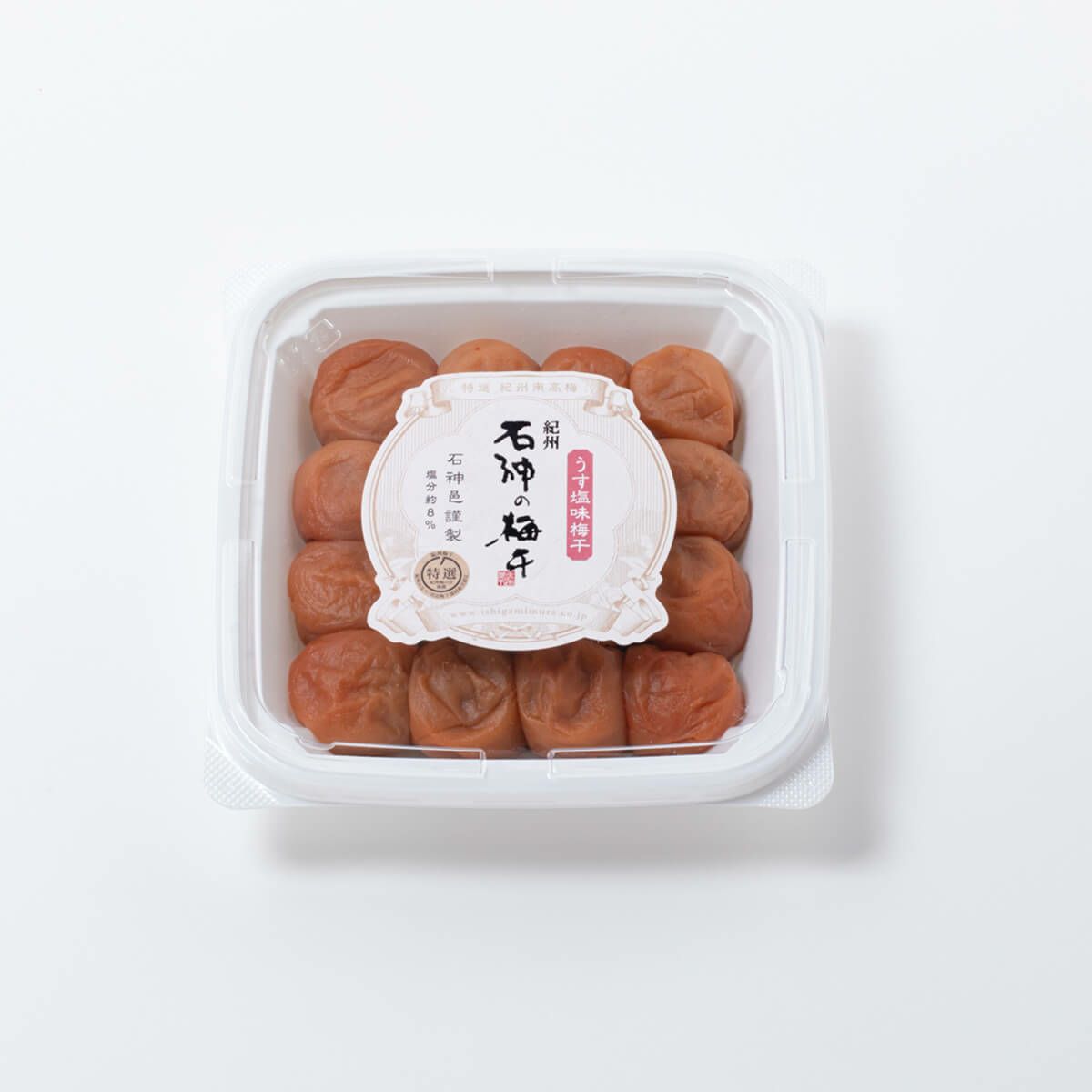 関西テレビよーいドン！で紹介！一番人気！減塩うす塩味梅干 ペット 400ｇ　　塩分約8%