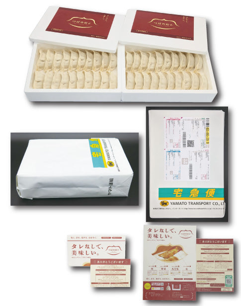 【2種食べ比べ】【タレなしでうまい！】つばめ餃子(ピリ辛・辛味なし)各20個（20個入り発泡スチロール×2）【送料込み】