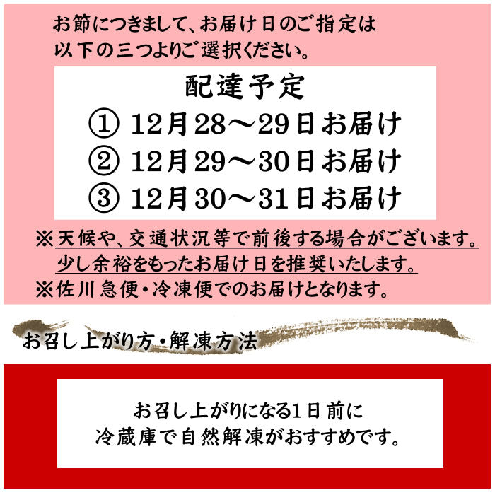 【11月7日ポイント7倍】【おせち】北の彩膳　北海道札幌中央卸売市場発　海鮮おせち　19品目　1～2人前　送料無料※沖縄は別途