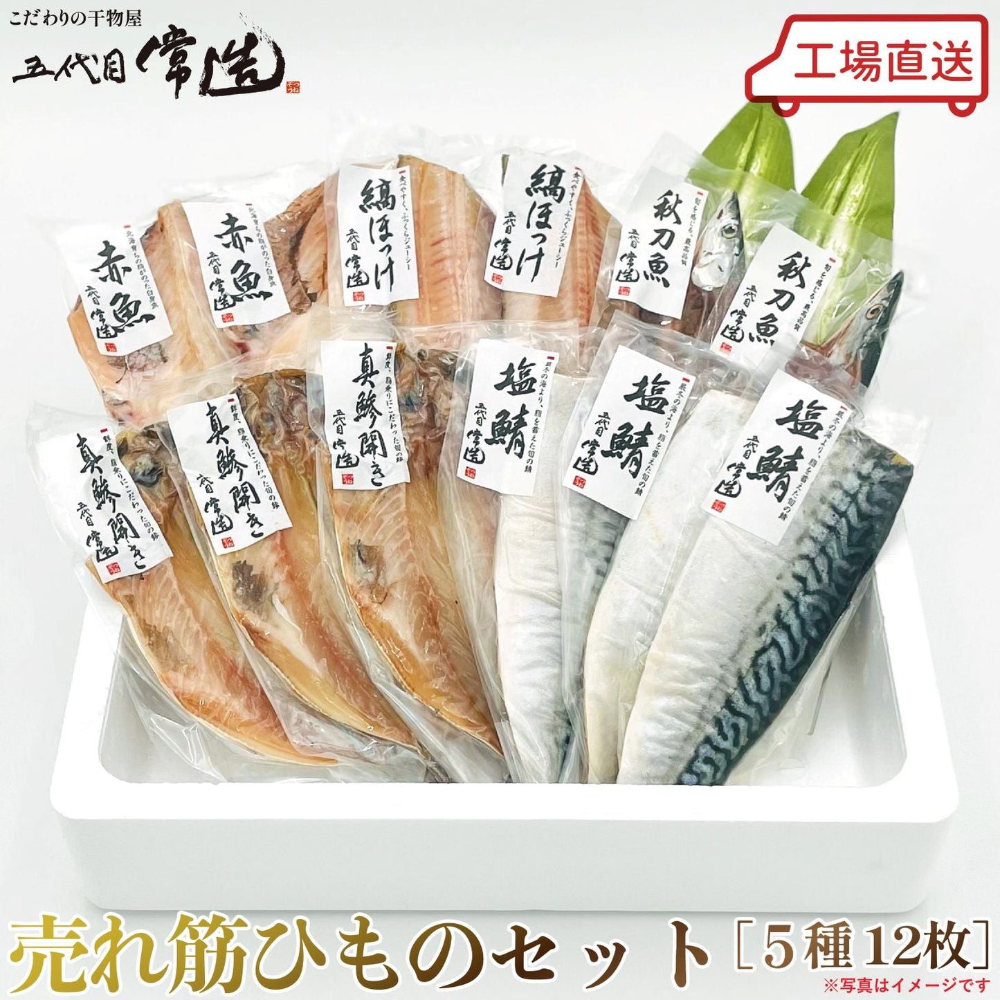 【送料込み】売れ筋ひものセット（5種12パック）