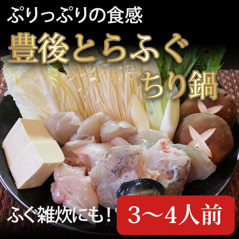 【豊後水道とらふぐ】ふぐちり鍋【3～4人前】【送料無料】北海道・沖縄は別途送料
