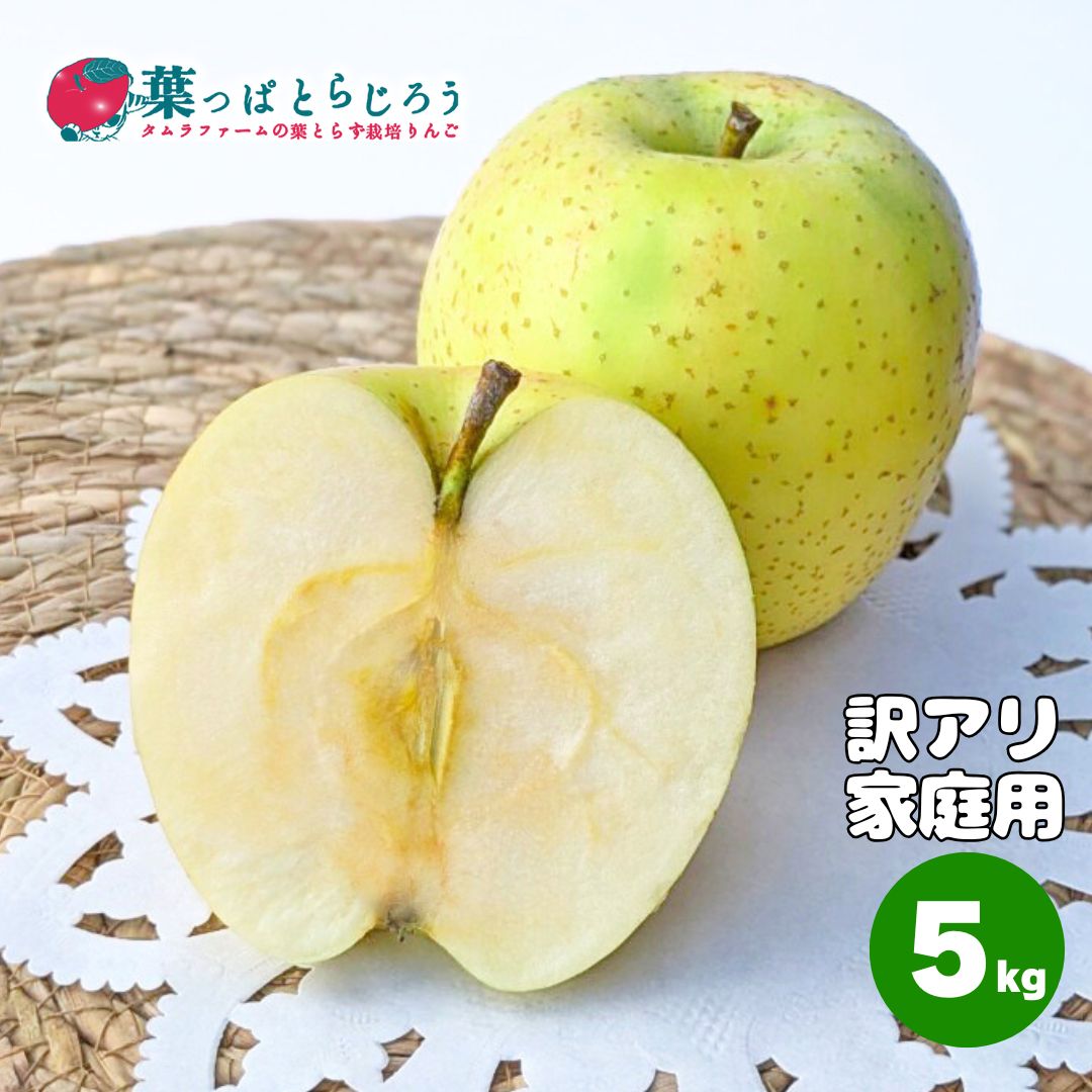 王林りんご【送料込】【12月上旬から】【りんご】【青森県産】【タムラファーム2025】【葉っぱとらじろう】【期間限定】