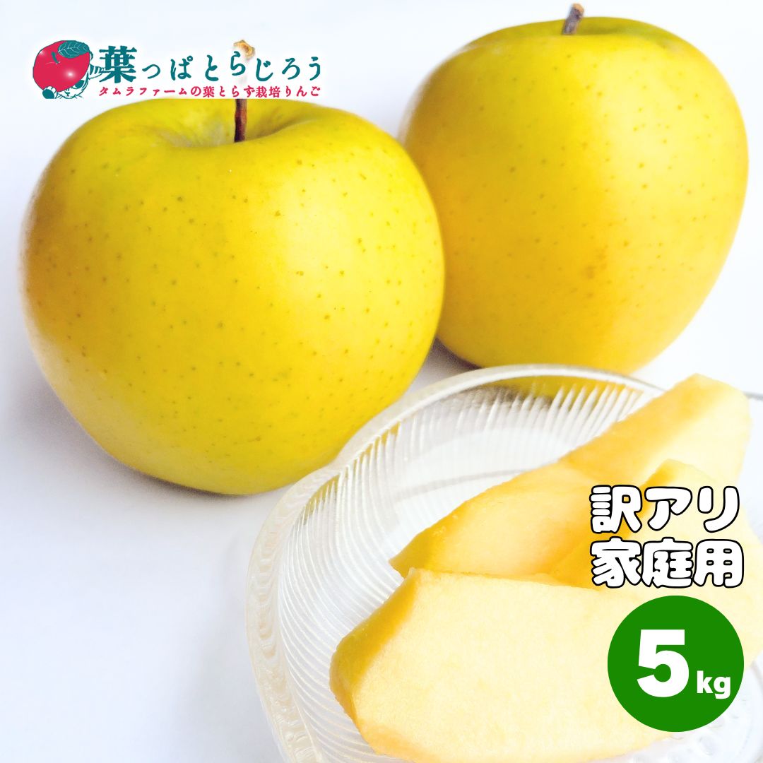 シナノゴールド【送料込】【12月上旬発送予定】【葉っぱとらじろう】【お歳暮】【りんご】【青森県産】【タムラファーム農園直送】【期間限定】