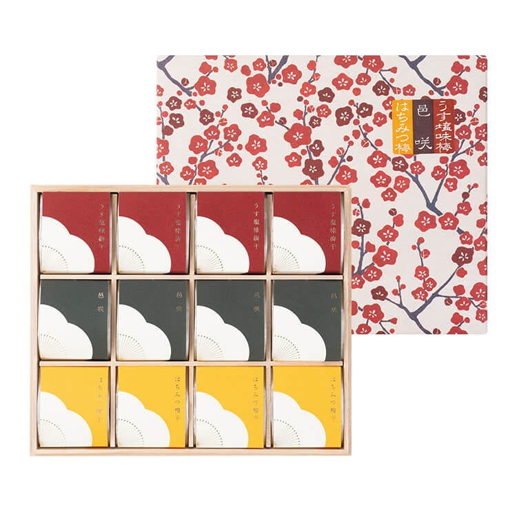 特選個包装12粒入り｢うす塩梅干」「邑咲（むらさき）」「はちみつ梅干」/梅干し【惣菜・漬物】【御中元】