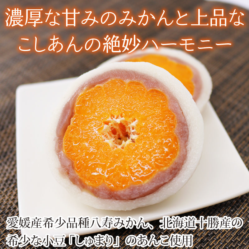 フジテレビ ポップUP！「丸ごとスイーツ」ランキング1位！★愛媛の極上みかんをまるごと包んだ 八寿（やじゅ）みかん大福6個入り