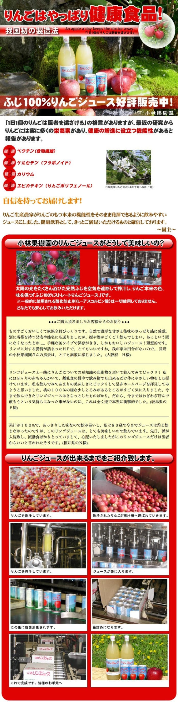 ふじ１００％ストレートリンゴジュース【160g入×２０缶】