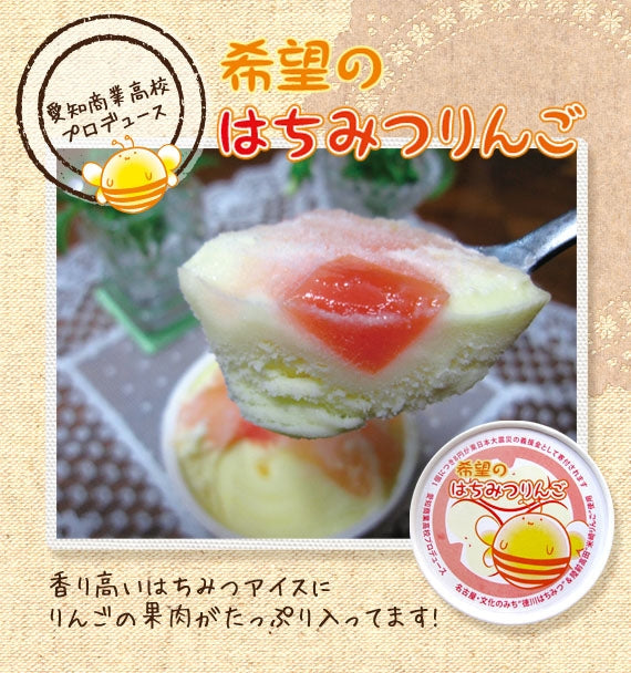 【愛知商業高校プロデュース】希望のはちみつりんごアイス10個セット【アイスクリーム・乳製品】