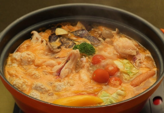 夢創鶏（むそうどり）のトマト鍋セット