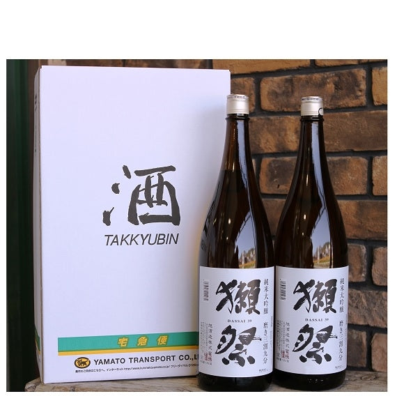 ★大人気！・獺祭磨き三割九分(1800ml×2本)クロネコ酒パック入り※包装不可。
