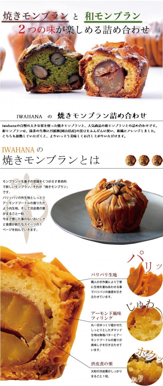 【母の日】IWAHANA 焼きモンブラン詰合せ9個入　贈答　プレゼント【スイーツ・洋菓子】