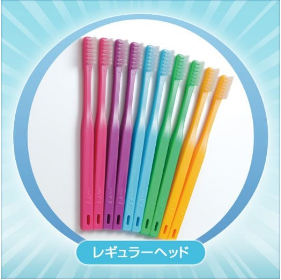 つまようじ法歯ブラシ V７(ブイセブン)  ふつう　やわらかめ　レギュラー　コンパクト　パステル　ビビッド　10本組　送料無料