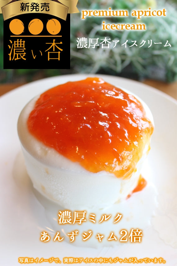 新発売★【４７クラブ限定5箱】生杏ジャム2倍の濃厚プレミアム杏アイス（生杏ジャムハーコット使用）　6個セット【送料込み】