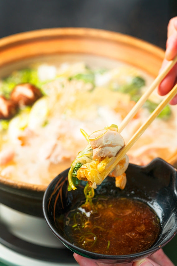 京の水炊きセット～名物 活鶏水煮（水炊き）～雅セット　2人前