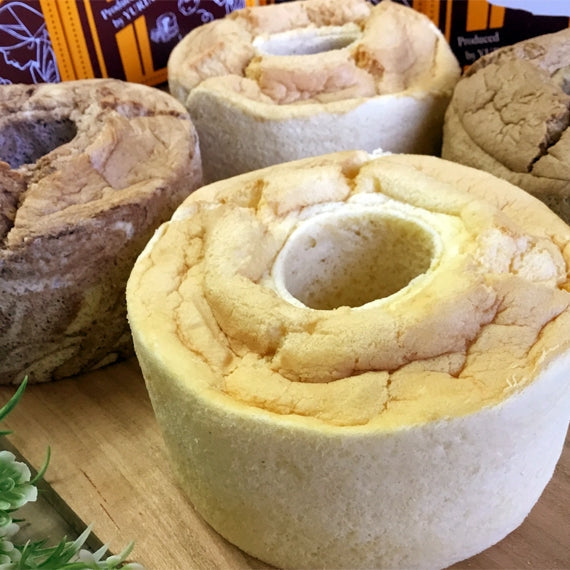 店主が初孫のためにつくった、しっとりプルプルの【《こんにゃく》ミニ・シフォンケーキ】（プレーン・チョコマーブル・てんさい糖・アールグレイ紅茶）４個セット【スイーツ・洋菓子・和菓子】