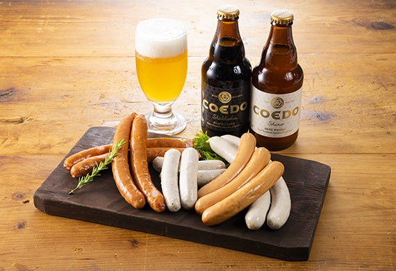 ハム ギフト 送料無料 詰め合わせ 父の日 御歳暮 御年賀「日進ハム×コエドビールセット扇」【ギフト】【ふるさと納税人気返礼品】【精肉・肉加工品】