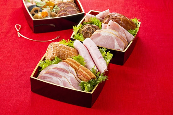 ハム ギフト 送料無料 詰め合わせ 父の日 御歳暮 御年賀「日進ハムの冬おせちセット」※重箱なし【ギフト】【期間限定】