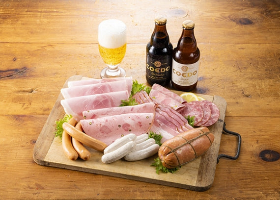 ハム ギフト 送料無料 詰め合わせ 父の日 御歳暮 御年賀「日進ハム×コエドビールセット舞」【ギフト】【ふるさと納税人気返礼品】【精肉・肉加工品】