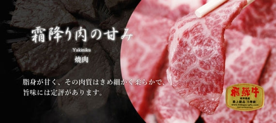Ａ５等級飛騨牛焼き肉用【精肉・肉加工品】