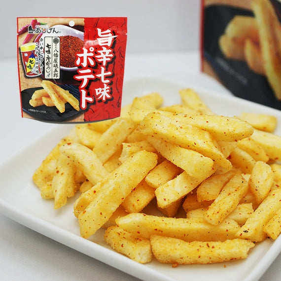 旨辛七味ポテト 八幡屋礒五郎七味唐からし使用　信州長野限定のお土産