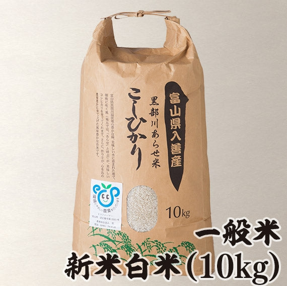 【米】令和6年度　黒部川あらせ米10キロ（コシヒカリ）　農事組合法人源