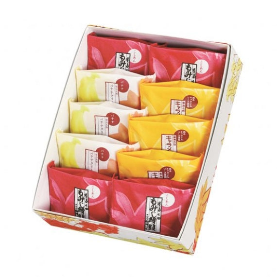 【もみじ饅頭　10個お詰合せ】（こしあん・キャラメル・バナナクリーム）