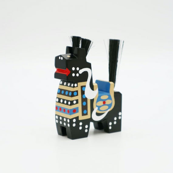 八幡馬　7.5cm　黒