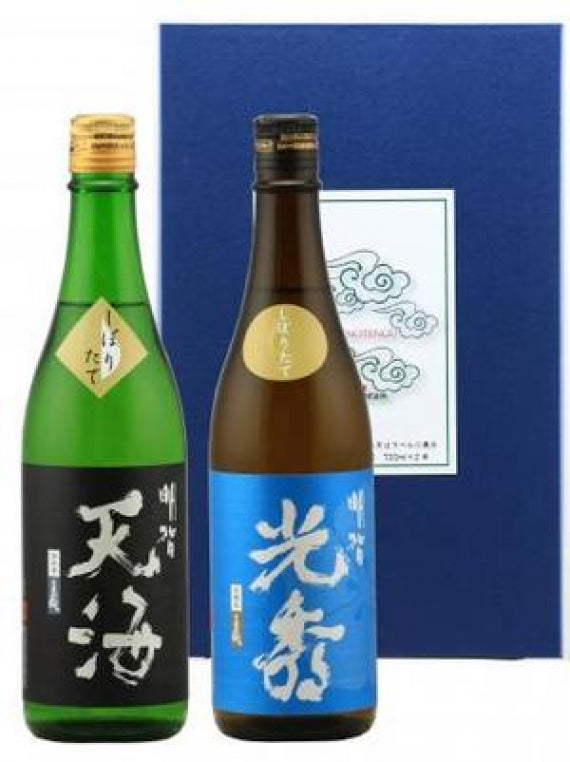 搾りたて　明智光秀本醸造生原酒・美濃のつらら酒720ｍlセット【日本酒】【岐阜の酒】【送料込み】
