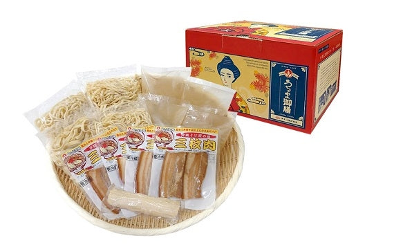 沖縄そば食べ比べセット4食入り（ちぢれ麺　細麺　平麺　丸麺）三枚肉、かまぼこ、スープ付き【送料無料】