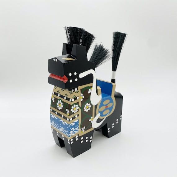 八幡馬　18cm　黒