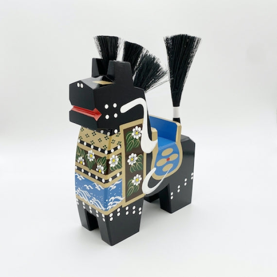 八幡馬　24cm　黒