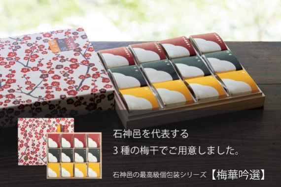特選個包装12粒入り｢うす塩梅干」「邑咲（むらさき）」「はちみつ梅干」/梅干し【惣菜・漬物】【御中元】