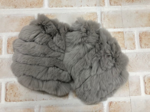 レッキスラビット手袋にもなるカフス　０３．ライトグレー