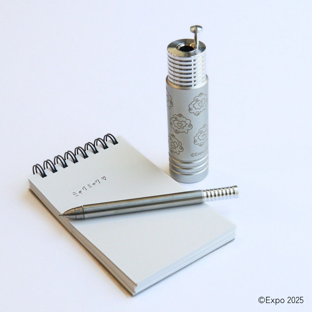 EXPO2025 ミャクミャク メタルクラフト 卓上ボールペン サンド