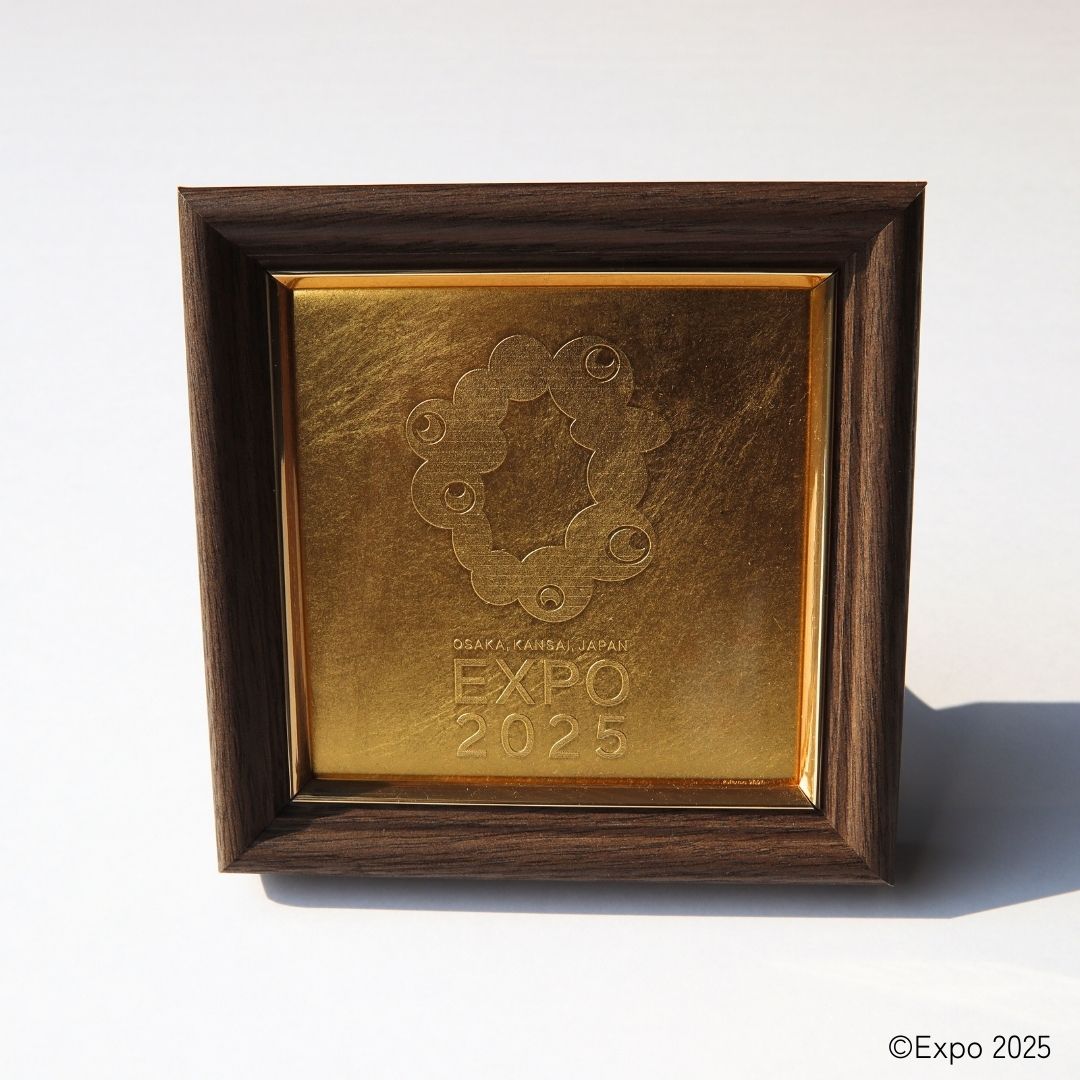 EXPO2025 公式ロゴ  金沢箔 アートパネル 1号色