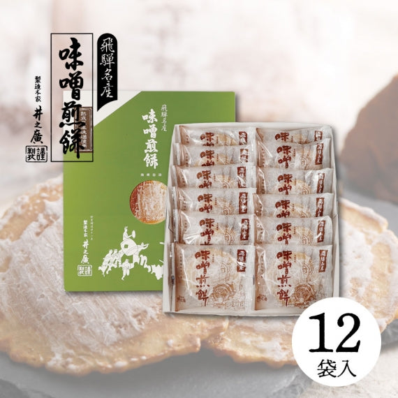 味噌煎餅　箱入（2枚入×12袋）